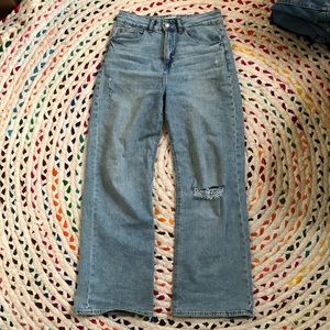 H&M 90s baggy blue jeans